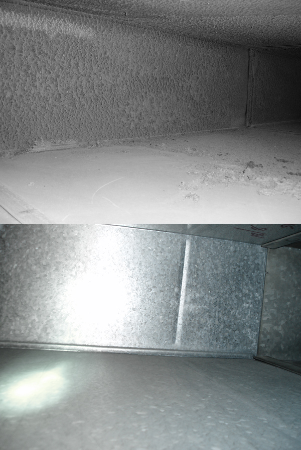 Duct Cleaning Before and After Photo Gallery