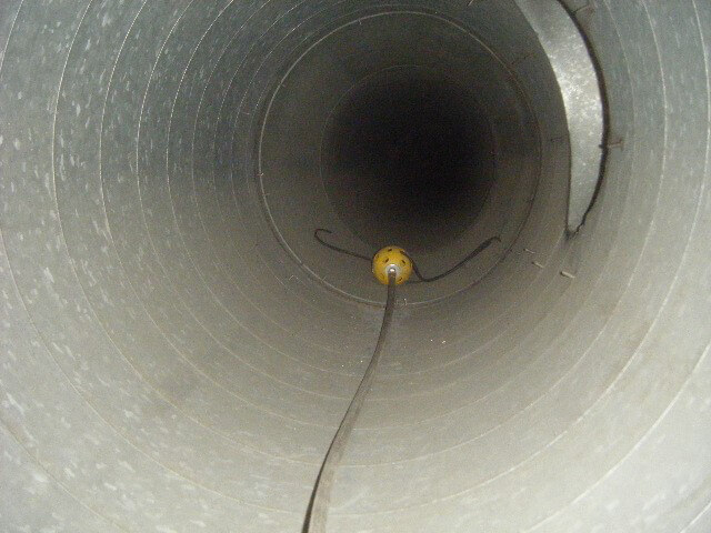 during cleaning