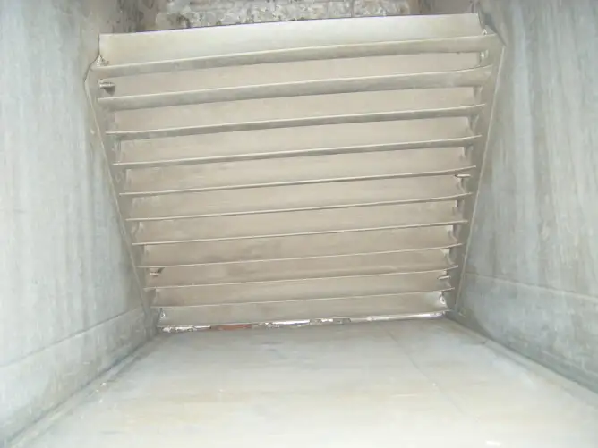 Baffles after cleaning