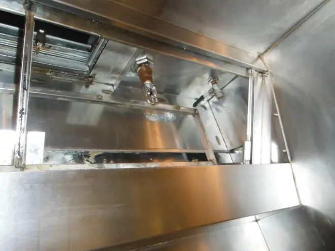 Kitchen exhaust system after cleaning Kitchen exhaust system after cleaning