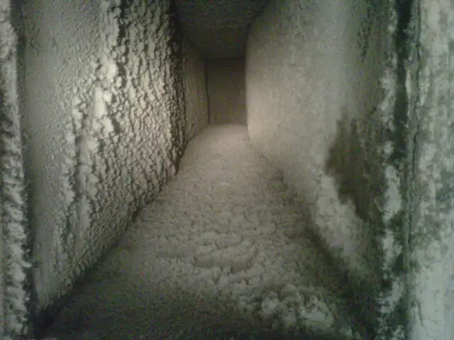Air duct before cleaning