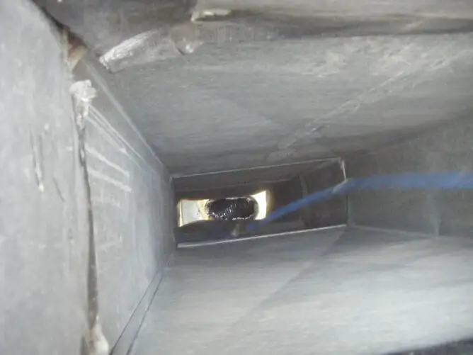 Air duct during Cleaning