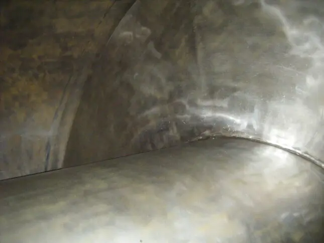 industrial tank teflon lining removal completed